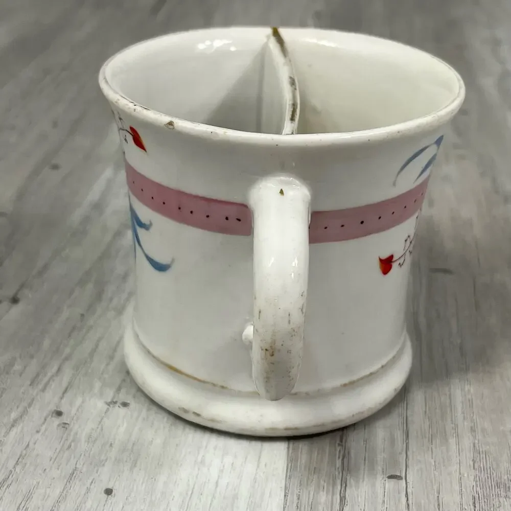 Excelsior Floral Jackolantern Porcelain Shaving Mug Scuttle Cup